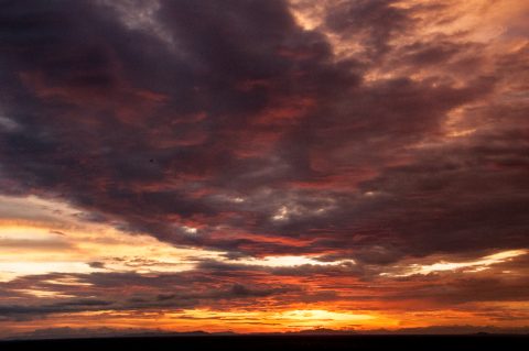 Sunset from Udong pagodas