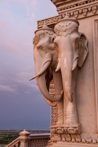 Udong pagodas at sunset