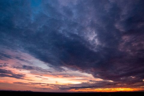 Sunset from Udong pagodas
