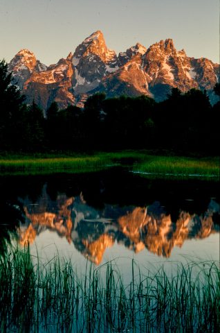 Grand Tetons from Schwabacher Landing, Wyoming (2000)