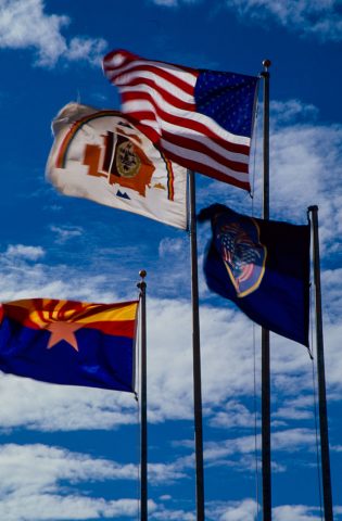 Navajo Flag, Visitor Centre, Monument Valley (2004)