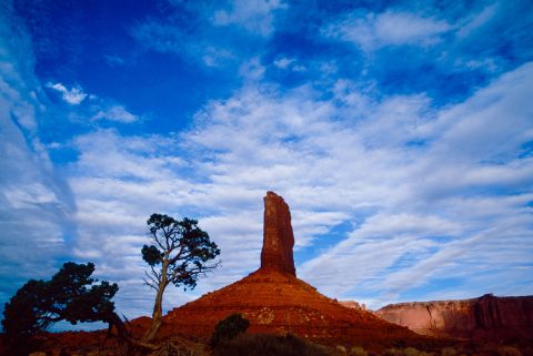 Left Mitten at sunrise, Monument Valley, Utah (2004)