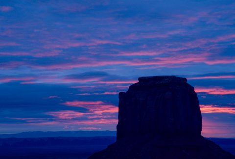Merrick Butte at sunrise, Monument Valley, Utah (2004)