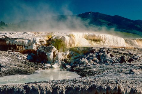 Minerva Terrace, Mammoth Lower Terrace, Yellowstone, WY (2000)