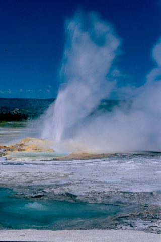 Clepysdra Geyser, Lower Geyser Basin, Yellowstone WY (2000)