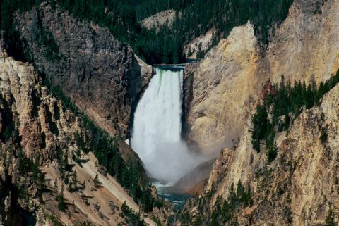 Lower Falls from Artists Point, Yellowstone WY (2000)
