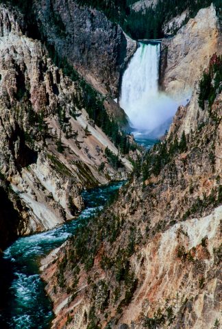 Lower Falls from Artists Point, Yellowstone WY (2000)